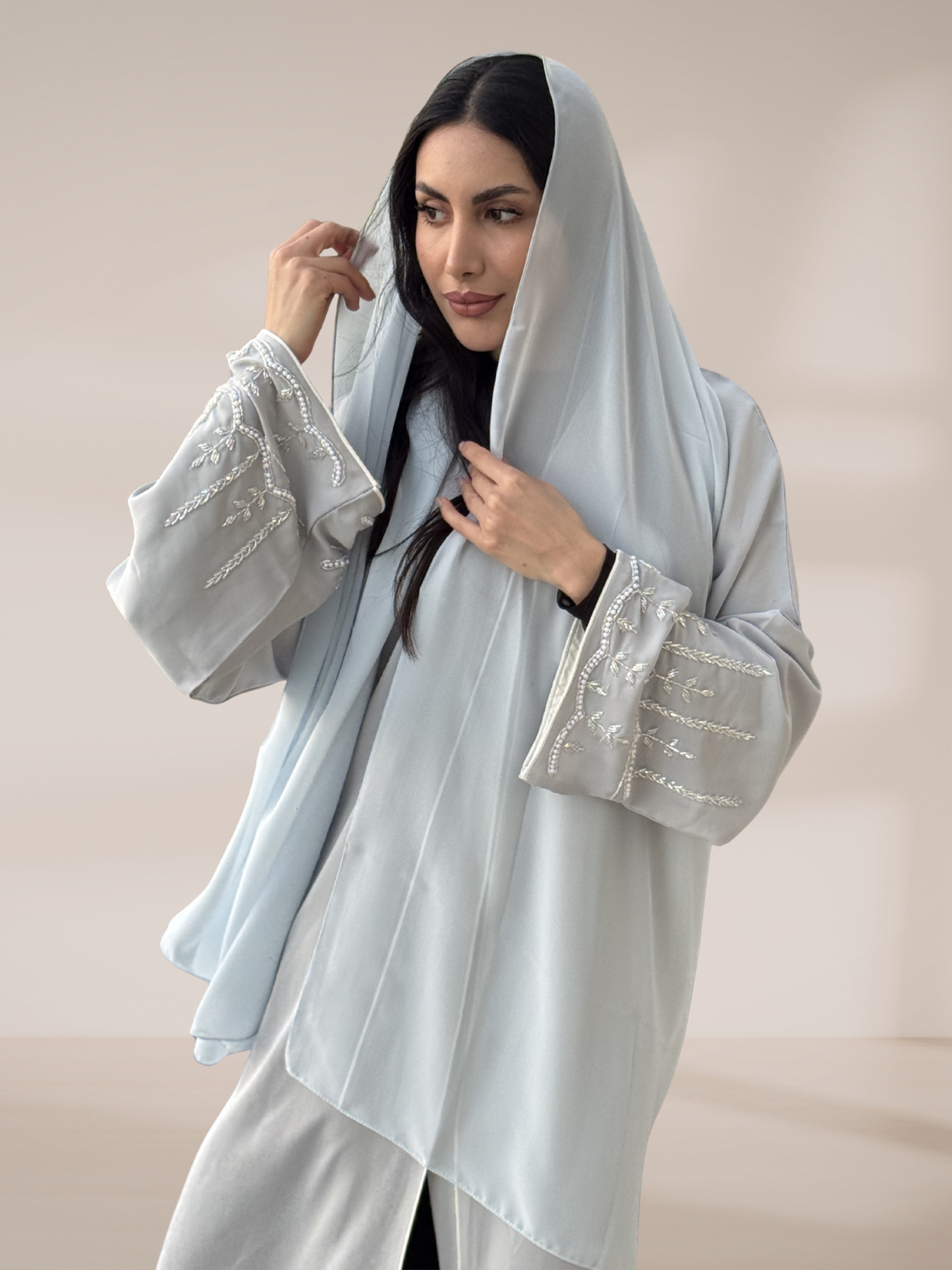 Light Blue Abaya