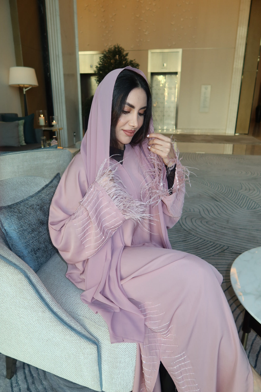 Ethereal Rose Abaya