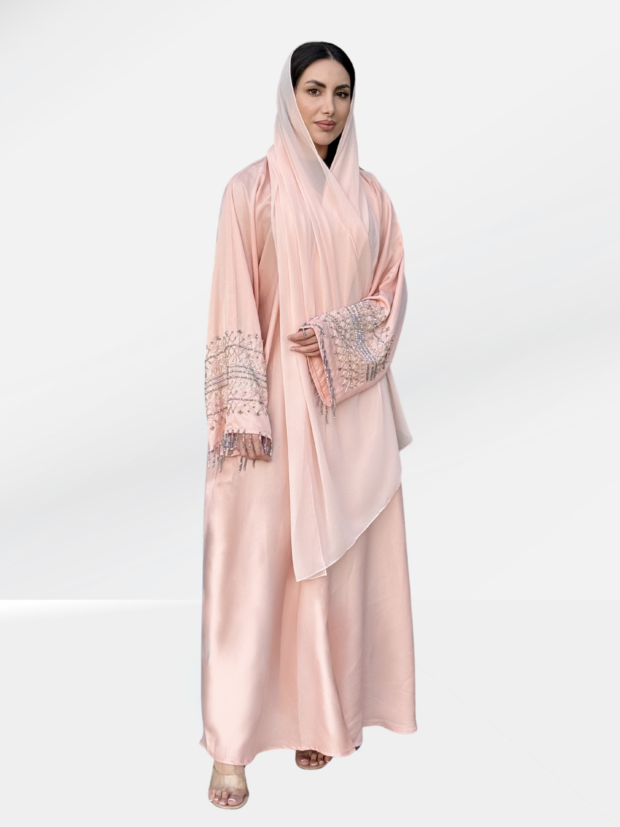 Layali Coral Abaya